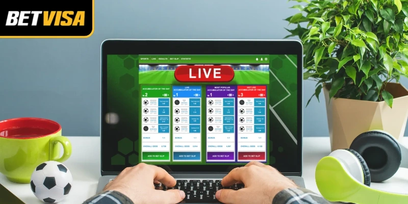Giao diện thể thao trực tuyến với các trận đấu Saba Sport Betvisa