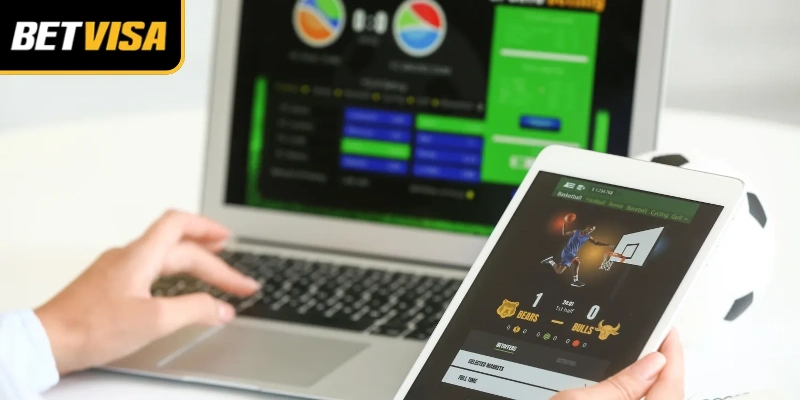 Người chơi thao tác với giao diện Saba Sport Betvisa đơn giản